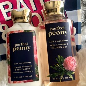 NEW Bath and Body Works Perfect Peony Set